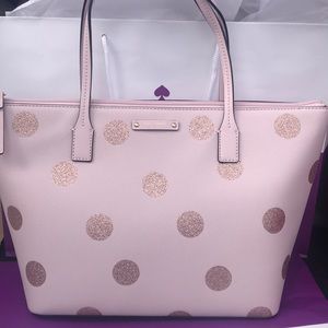 Kate Spade pink Polkadot